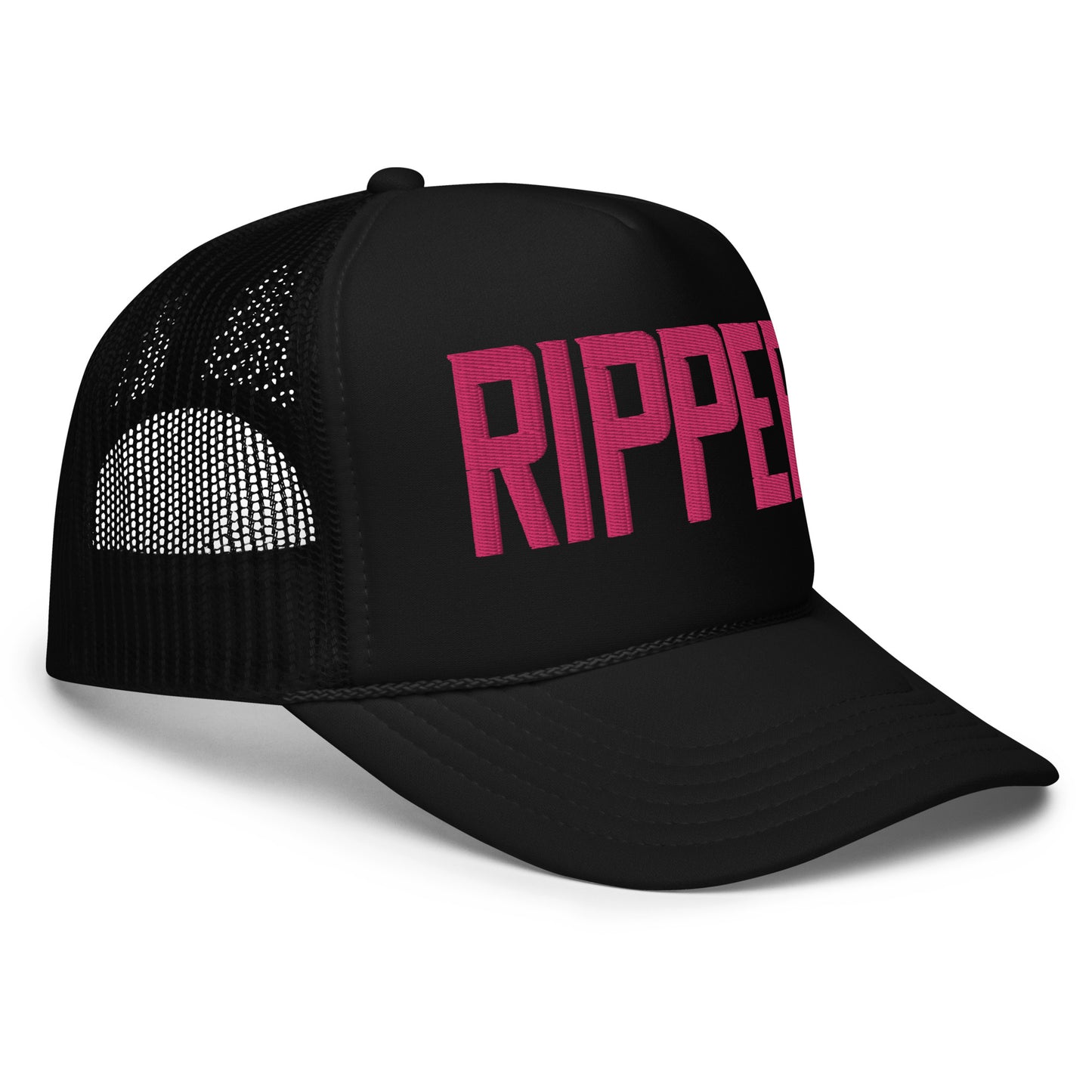 Black and Pink Trucker Hat